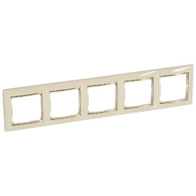 Legrand Valena Крем/Золото Рамка 5-ая горизонт..