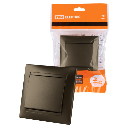 Выключатель 1 кл. 10А бронза 