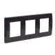 Рамка на 2+2+2 модуля (трехместная), черная