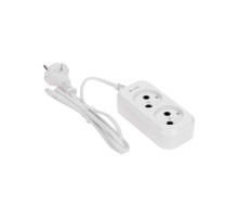 PROconnectУдлинитель 2 гнезда, 1,5м, 2х0,75мм², б/з, белый