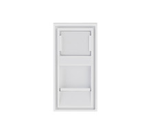 Вставка Mosaic 22,5x45, на 1 порт со шторкой.