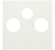 Niko Белый Накладка TV/FM/SAT