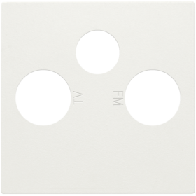 Niko Белый Накладка TV/FM/SAT