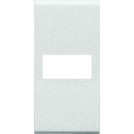 Livinglight Клавиша Axial с 1 отверстием для вставки символа, размер 1 модуль, цвет белый