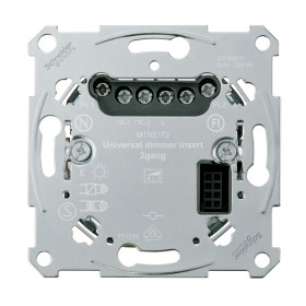 Schneider Electric Merten D-Life PlusLink Механизм универ. диммера 2х50-200Вт RLC, 2 канала