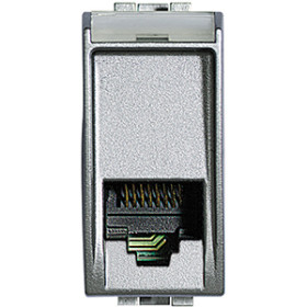 BT LL Алюминий Розетка ТЛФ RG 11, 1 мод.