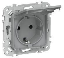 FLITE Роз. с з/к/ш кр б/к 16А IP44 РСшкр11-1-44-ФлС сер. IEK