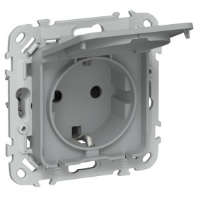 FLITE Роз. с з/к/ш кр б/к 16А IP44 РСшкр11-1-44-ФлС сер. IEK