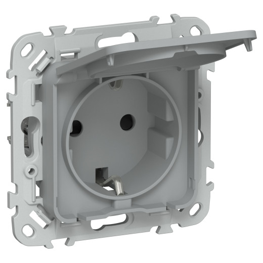 FLITE Роз. с з/к/ш кр б/к 16А IP44 РСшкр11-1-44-ФлС сер. IEK