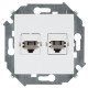 Simon 15 Белый Розетка телефонная 2-я RJ11, винт.заж.