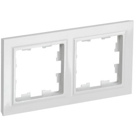 IEK BRITE BASE Белый Рамка 2-м РУ-2-БрБ
