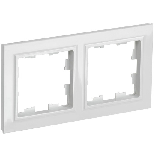 BRITE Рамка 2-мест. РУ-2-БрБ бел. IEK