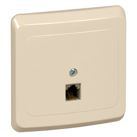 Systeme Electric Этюд Крем Розетка ТЛФ 1-ая