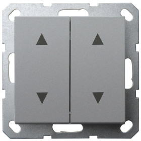 Jasmart G Алюминий Выключатель 2-кл жалюзи 10A 250V~