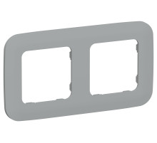 FLITE Рамка 2-мест. РУ-2-А-ФлС сер. IEK