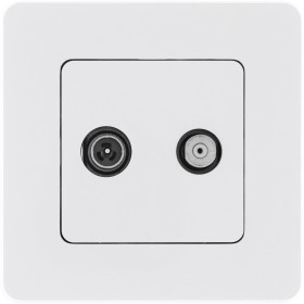 Legrand/Daccord INSPIRIA Белый Розетка TV/SAT 