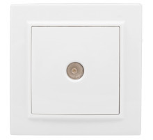 EKF Basic Минск Белый Розетка TV, 75Ом, 5-862МГц, СП.