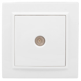 EKF Basic Минск Белый Розетка TV, 75Ом, 5-862МГц, СП.