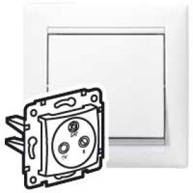 Legrand DIY Valena Бел Розетка TV-FM-SAT оконечная 5-2400 МГц 10 дБ.