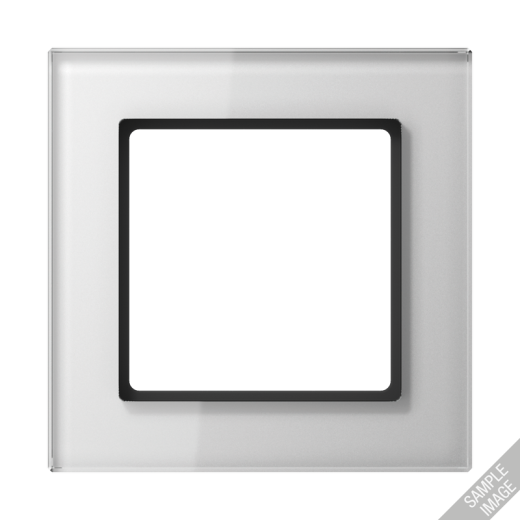 Рамка для вертикальной и горизонтальной установки, 4 поста, стекло, белый, A CREATION