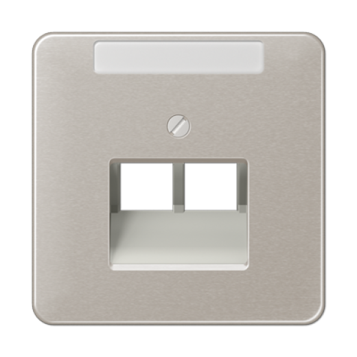 Крышка для ординарной телефонной и компютерной розетки  UAE, платина