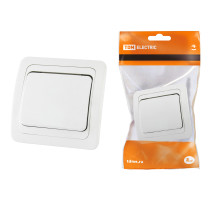 TDM Выключатель 1-кл. 10А белый 