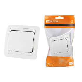 TDM Выключатель 1-кл. 10А белый 