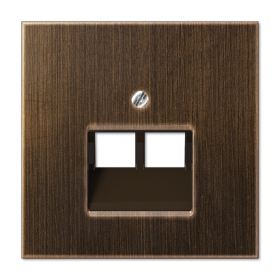 JUNG LS 990 Antik Накладка 2-ой наклонной ТЛФ/комп розетки