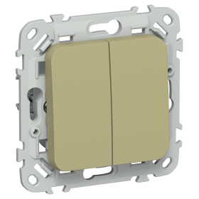 FLITE Выключ. 2-кл. 10А ВС12-1-0-ФлО ол. IEK