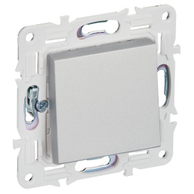 IEK SKANDY Серебряный Выключатель 1-клавишный перекрестный 10А SK-V03S