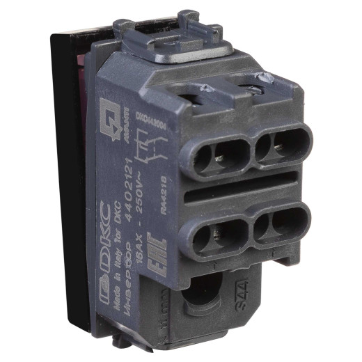 Инвертор модульный, Avanti, черный квадрат, 1 модуль