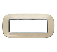 BT Axolute Бежевая карамель Рамка 6 мод эллипс.