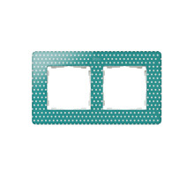 Simon 82 Detail Алюминий/Горошек Рамка 2-ая