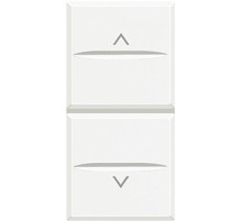 BT Axolute White Axial Выключатель жалюзийный кнопочный 10А, 1 мод.
