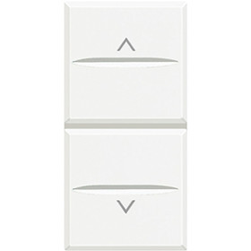 BT Axolute White Axial Выключатель жалюзийный кнопочный 10А, 1 мод.