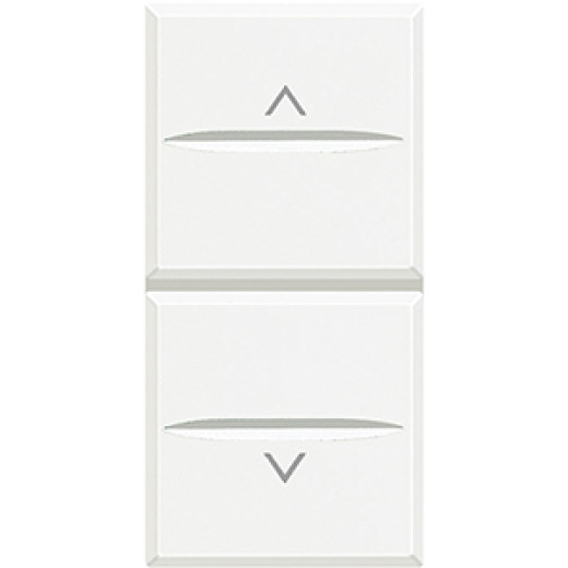 Axolute Кнопка двойная с блокировкой 1Р (NO) + 1Р (NO) 10 А 250 В~, цвет белый