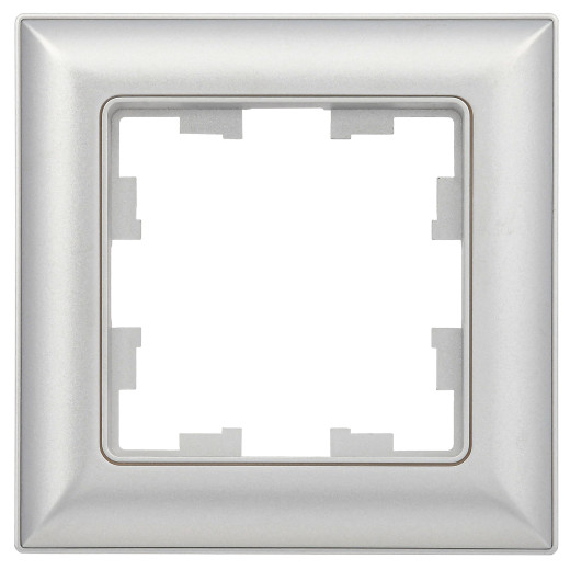 BRITE Рамка 1-мест. РУ-1-Бр алюм./алюм. IEK