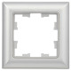 BRITE Рамка 1-мест. РУ-1-Бр алюм./алюм. IEK