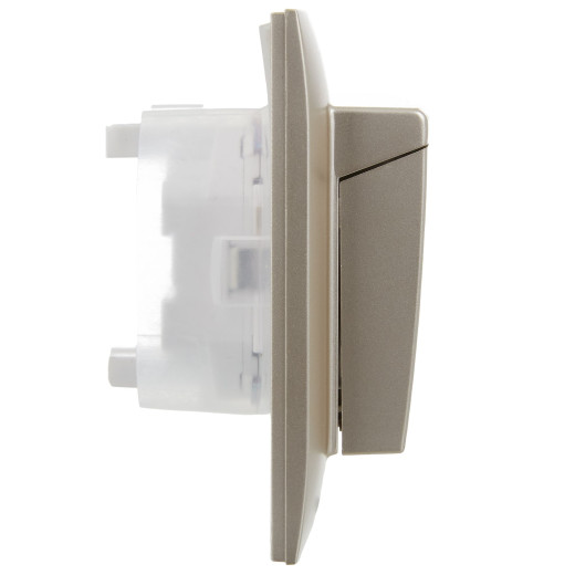 SKANDY Роз. 2-я с кр. 16А в сб IP44 SK-R12Sh шамп. IEK