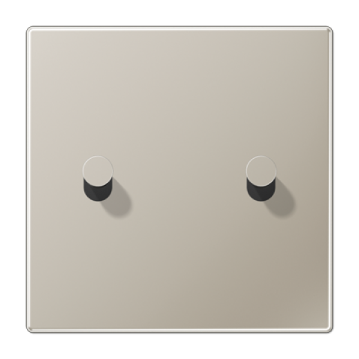 Центральная плата, 1 пост, 2 тумблера, конус, металл, нержавеющая сталь, LS1912