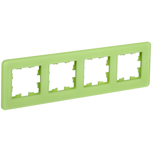 BRITE Рамка 4-мест. РУ-4-2-Бр стекло эко грин RE IEK