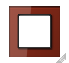 JUNG A creation Стекло Красный Оксид Рамка 4-ая