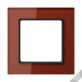 JUNG A creation Стекло Красный Оксид Рамка 4-ая