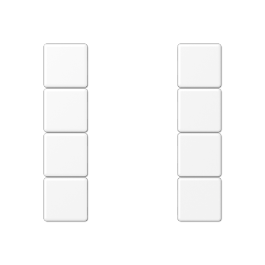 Набор накладок 4 группы для модулей F50, термопласт, белый матовый