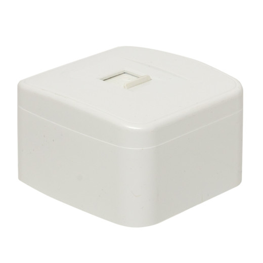 Минск Розетка Phone 1-местная ОП белая EKF Basic