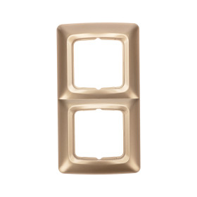 KRANZ DEA Рамка 2-я горизонтальная Золотой Металлик