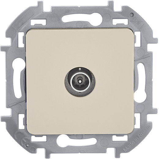 Розетка TV (телевизионная) - Legrand/Daccord Inspiria - проходная - слоновая кость