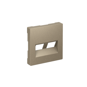 Systeme Electric AtlasDesign Шампань Накладка двойная для информационных функций типа Keystone