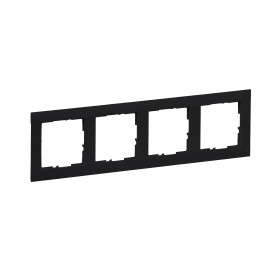 Legrand/Daccord SUNO Антрацит Рамка декоративная универсальная 4-постовая.