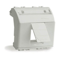 DKC Brava Адаптер для информационных разъемов Keystone, слоновая кость, 2мод.